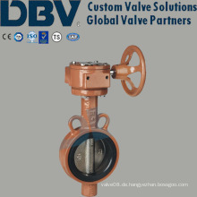 Wafer Typ Schneckengetriebe Soft Sealing Butterfly Valve